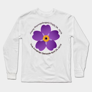 Armenian Forget Me Not  FLower Long Sleeve T-Shirt